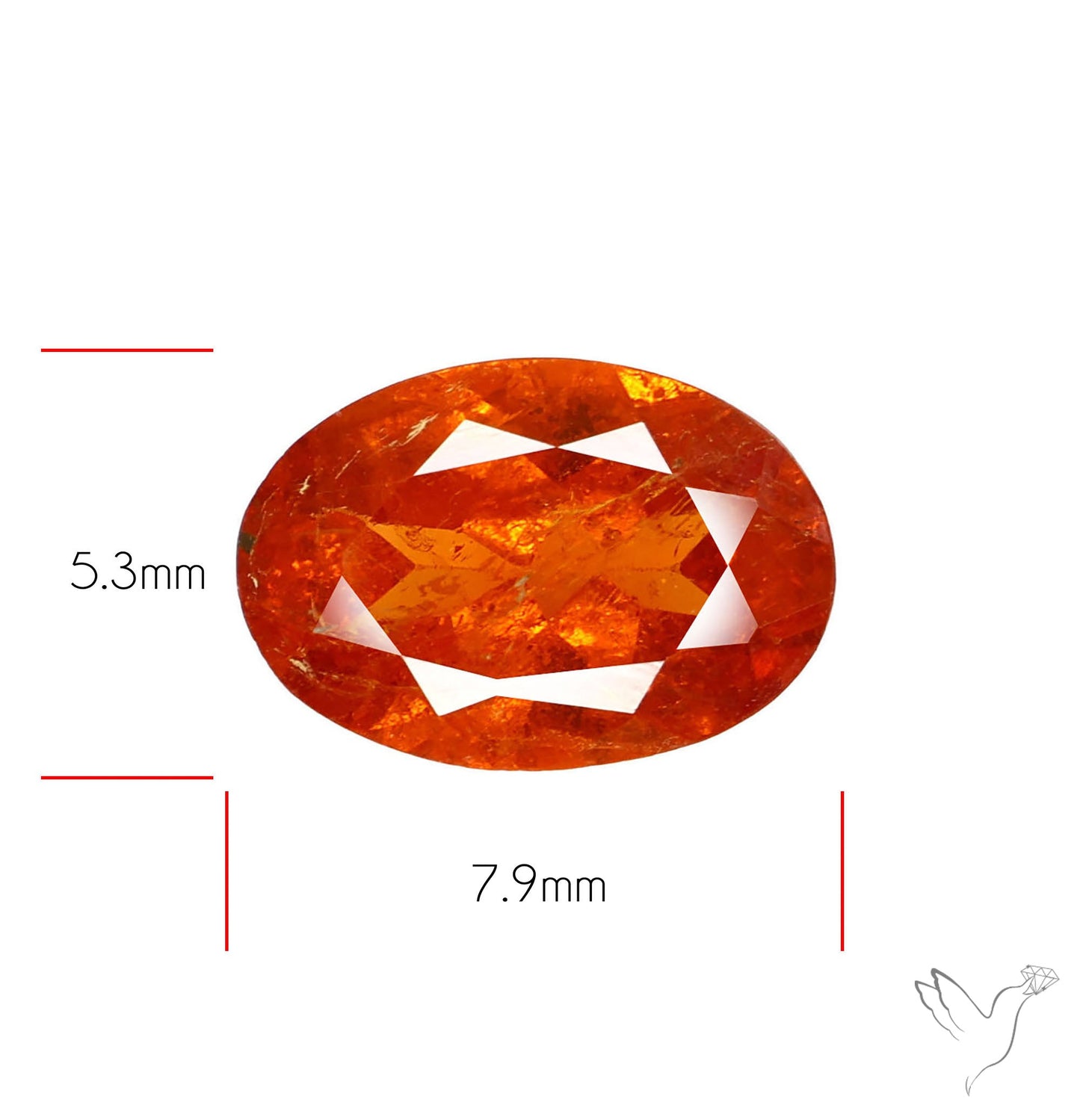 Faceted Spessartite Garnet – Natural Orange Garnet