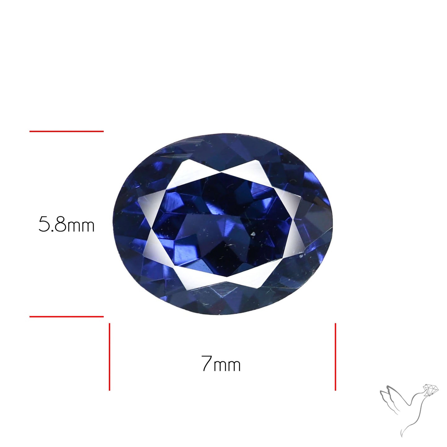 Ice Blue Spinel Natural Faceted Gemstone