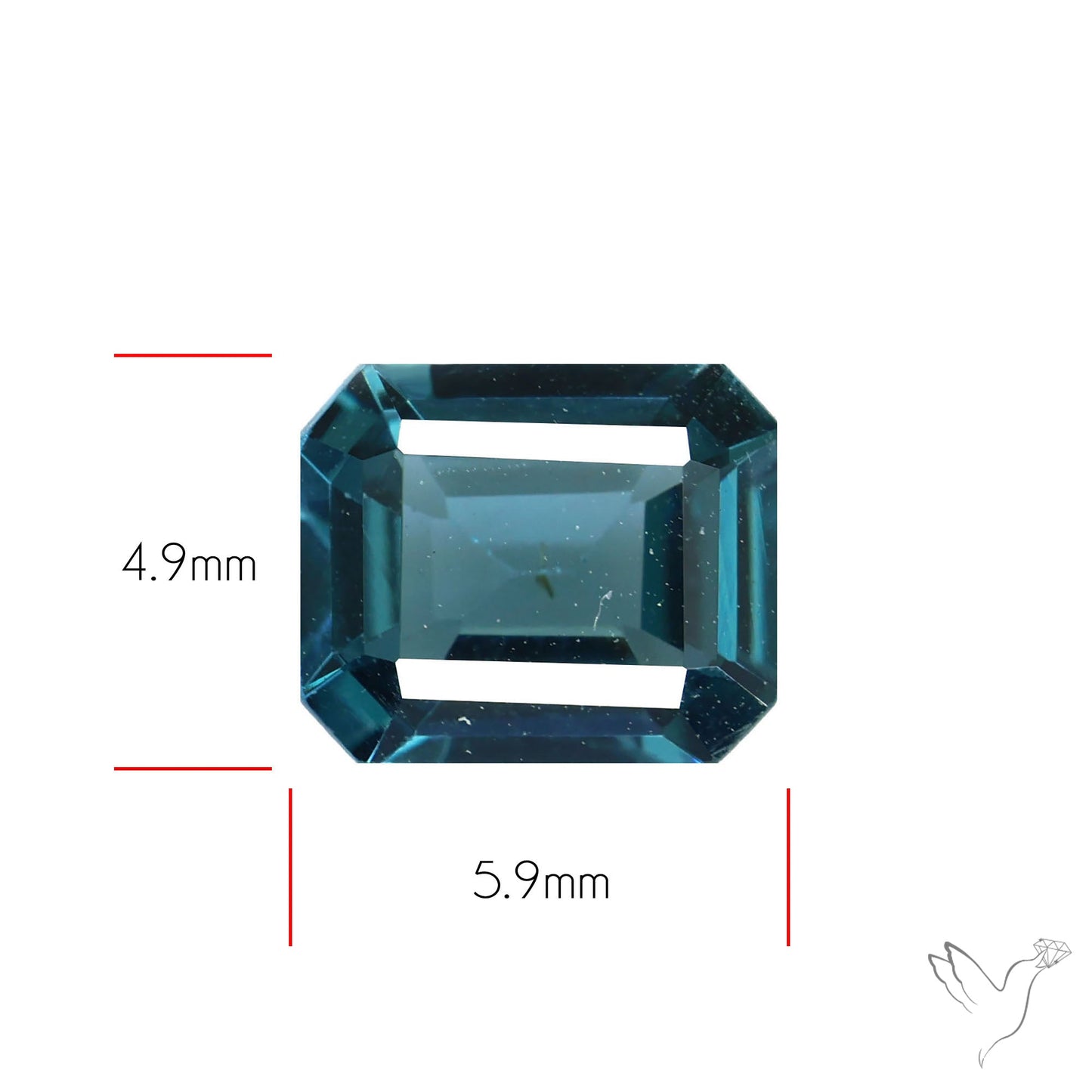 Ice Blue Spinel Natural Faceted Gemstone