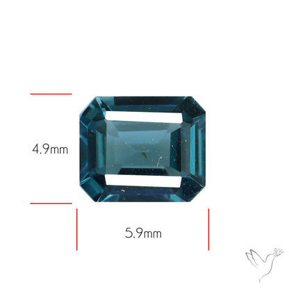 Ice Blue Spinel Natural Faceted Gemstone