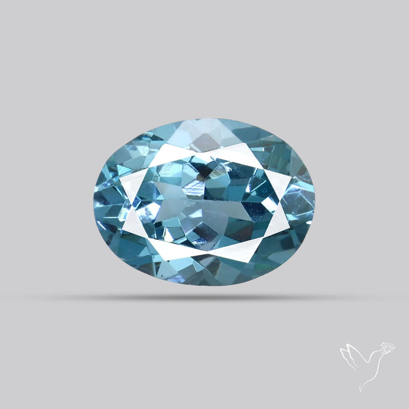 Ice Blue Spinel Natural Faceted Gemstone