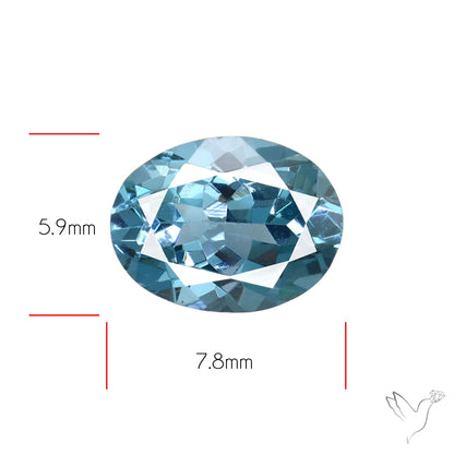 Ice Blue Spinel Natural Faceted Gemstone