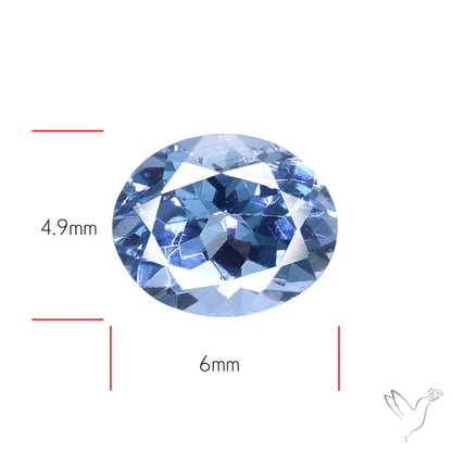 Ice Blue Spinel Natural Faceted Gemstone