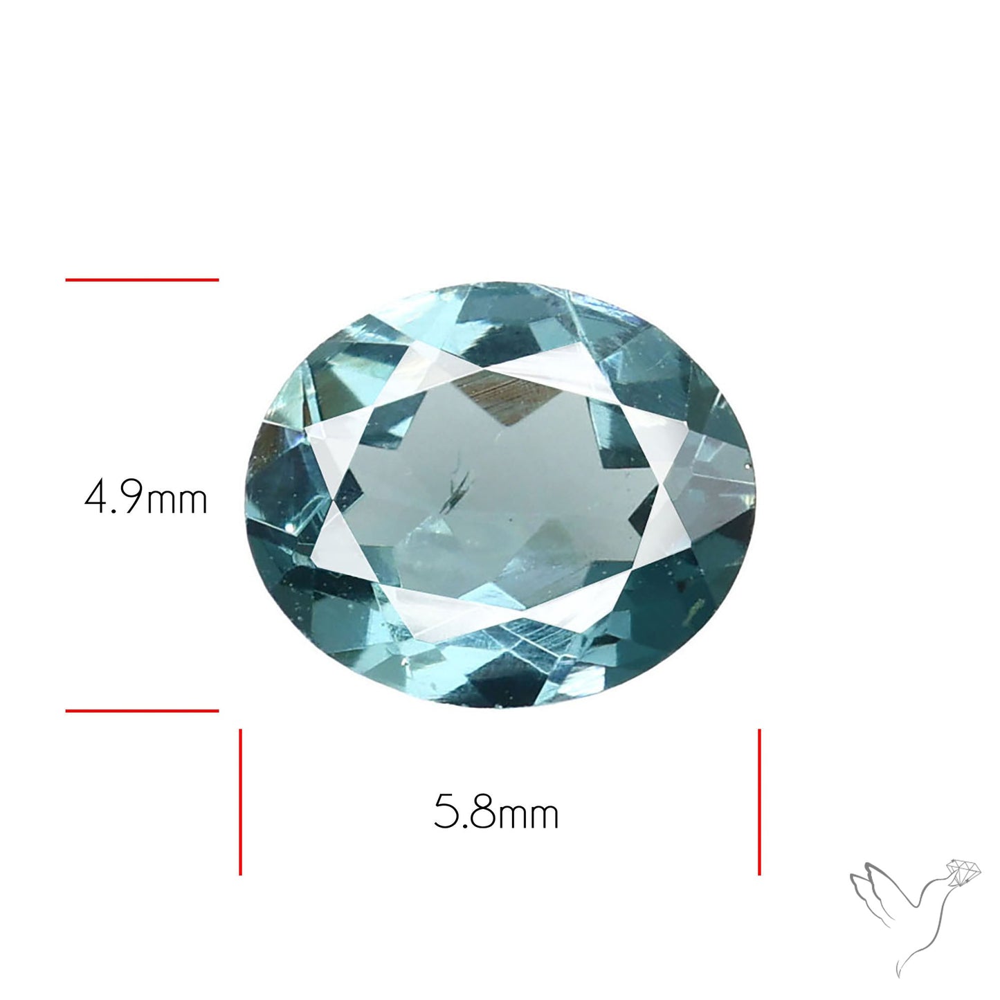 Sky Blue Spinel Faceted