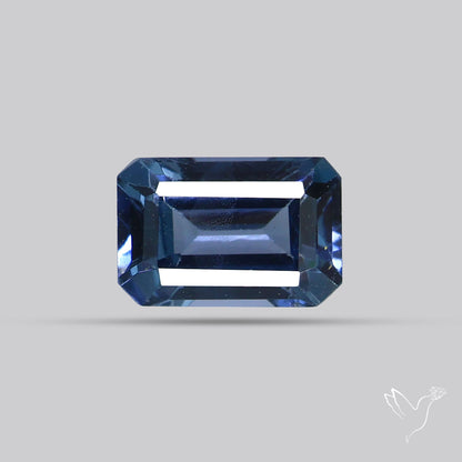 Grayish Purple Spinel Faceted