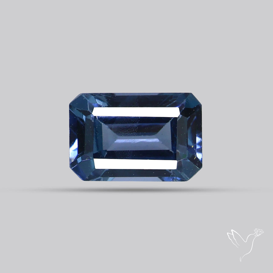 Grayish Purple Spinel Faceted