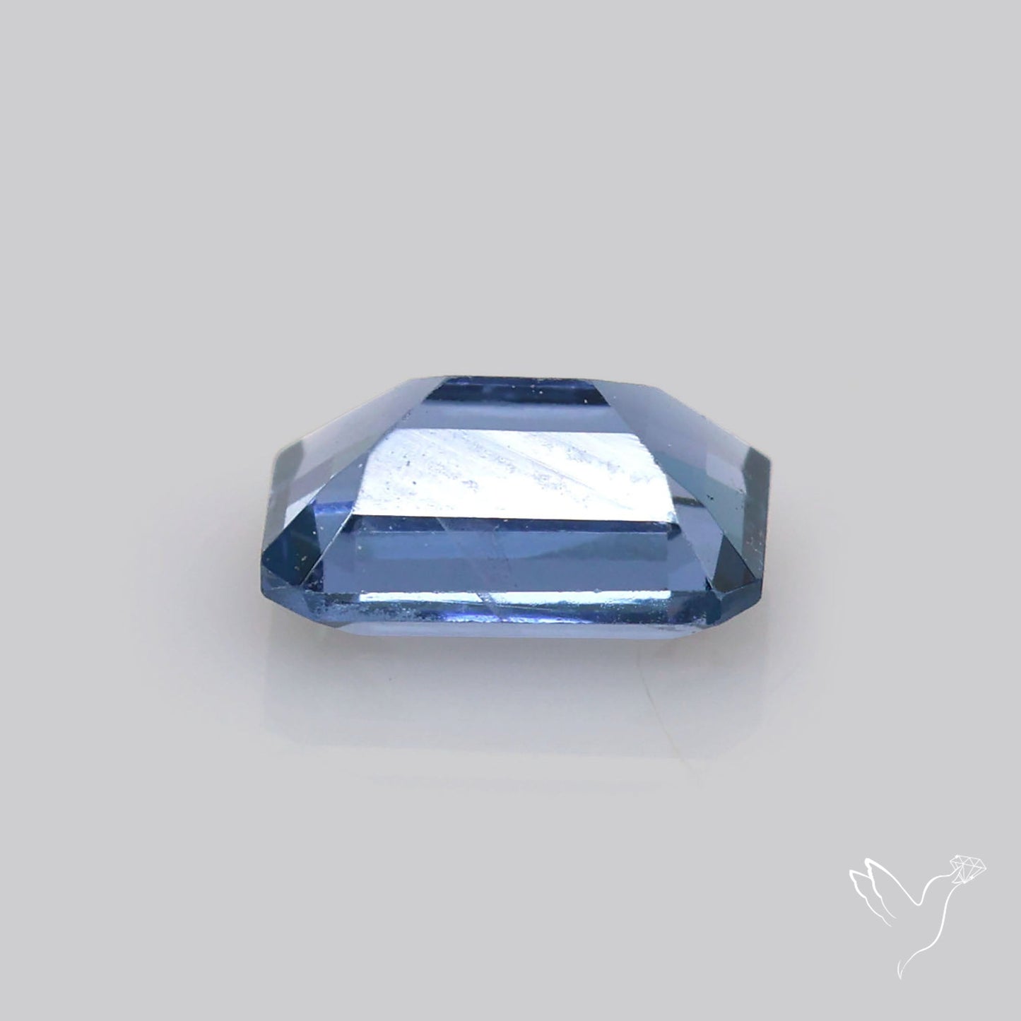 Grayish Purple Spinel Faceted