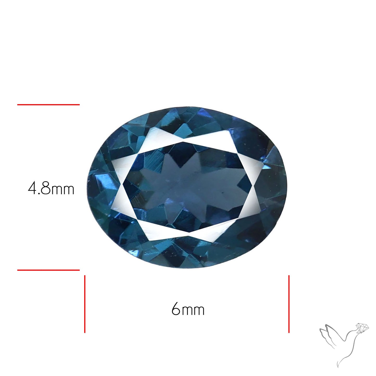 Ice Blue Spinel Natural Faceted Gemstone