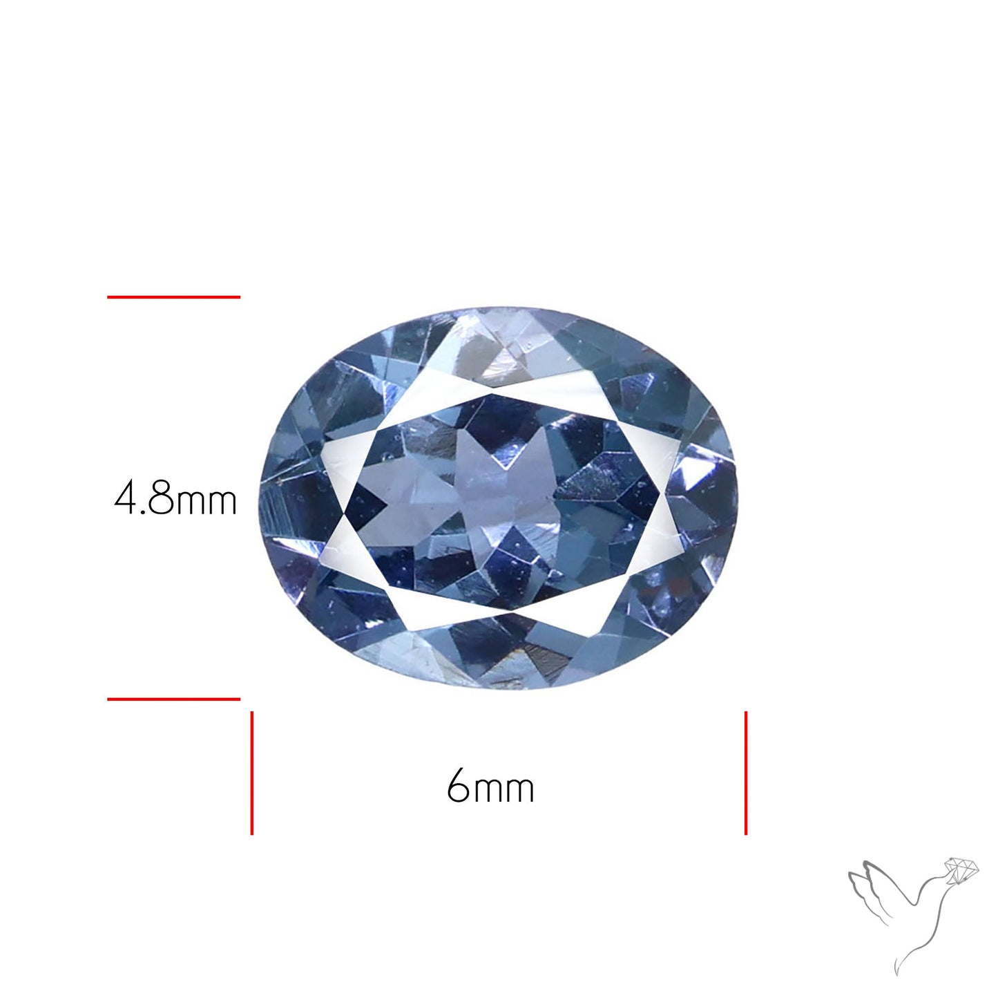 Sky Blue Spinel Faceted