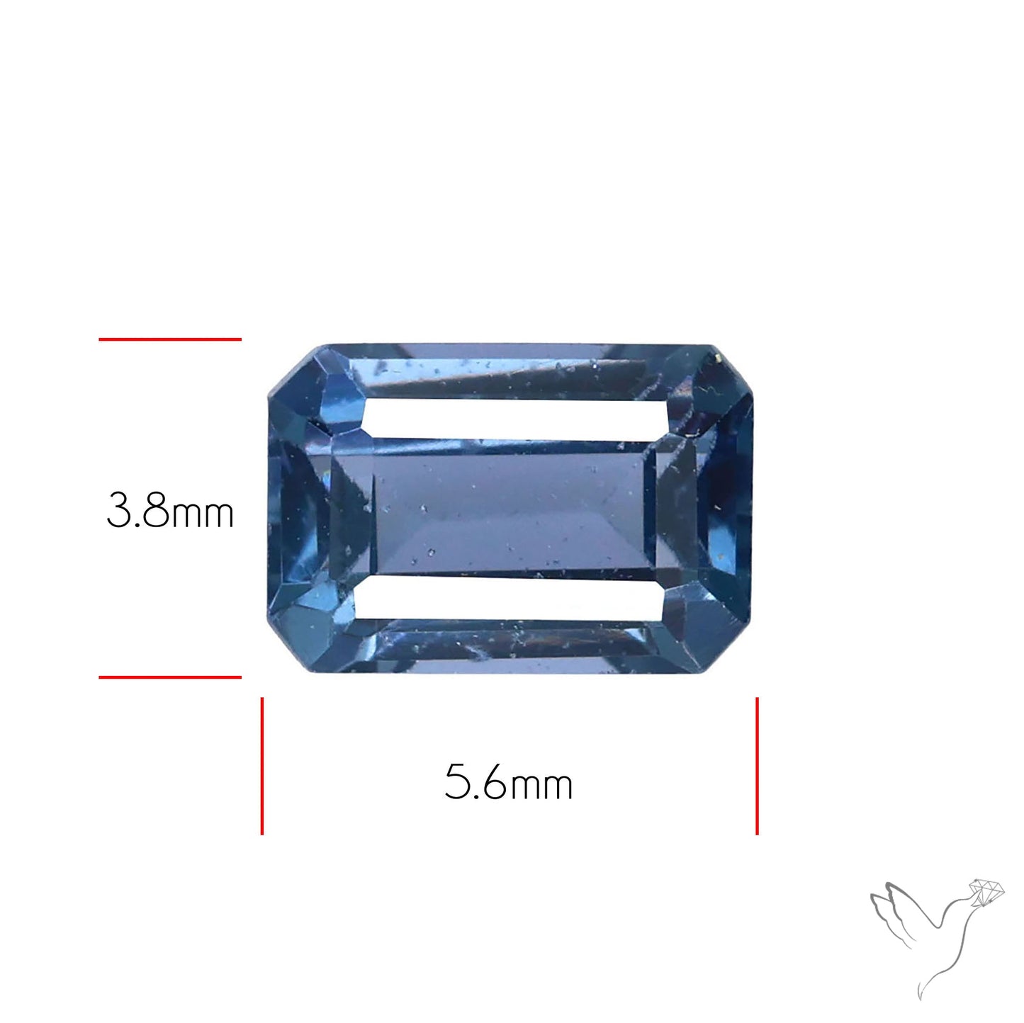 Sky Blue Spinel Faceted