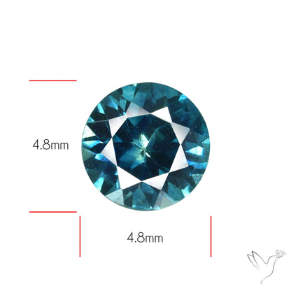 Blue Green Spinel Faceted