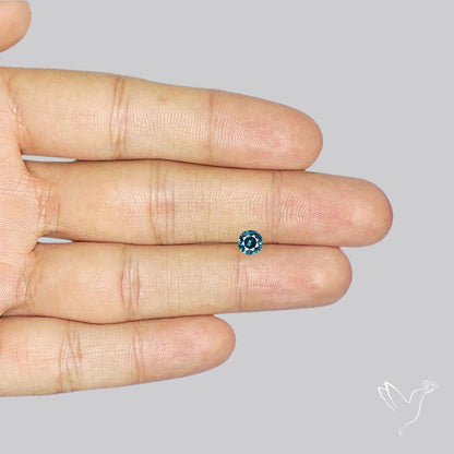 Blue Green Spinel Faceted