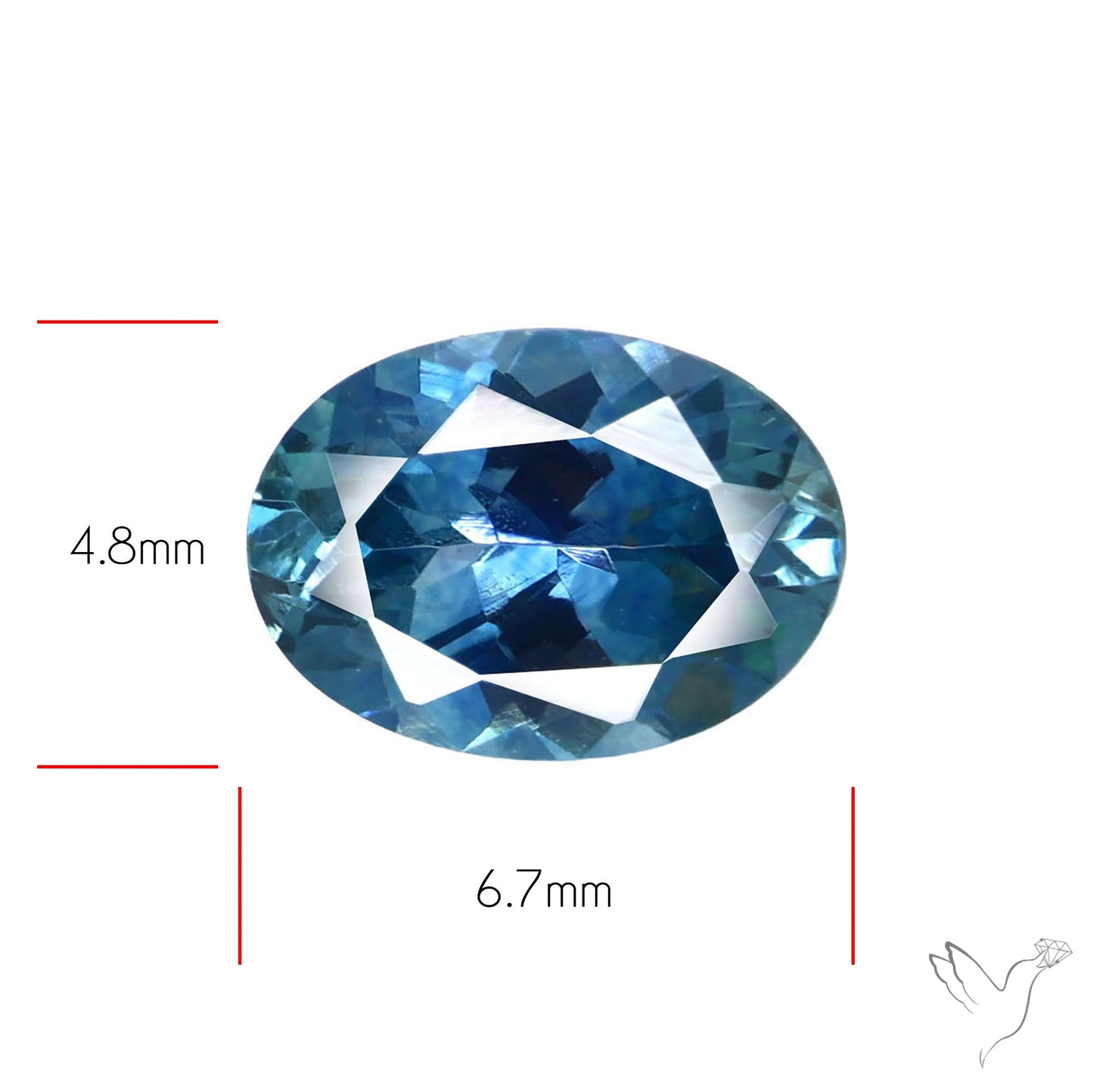 Ice Blue Spinel Natural Faceted Gemstone