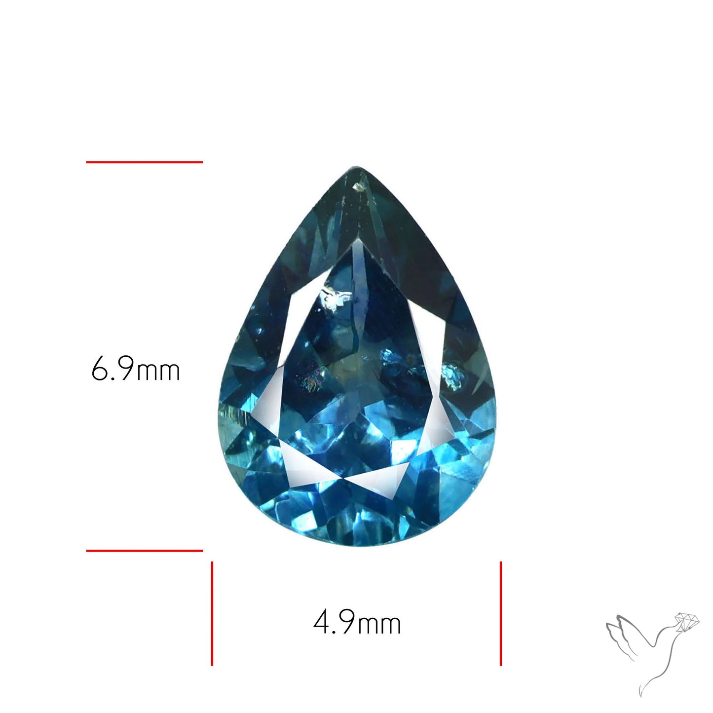 Ice Blue Spinel Natural Faceted Gemstone