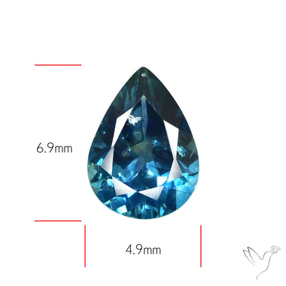 Ice Blue Spinel Natural Faceted Gemstone