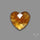 Rose Cut Citrine Heart