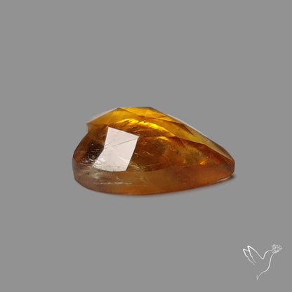 Rose Cut Citrine Heart