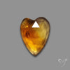 Rose Cut Citrine Heart