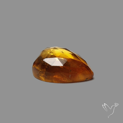 Rose Cut Citrine Heart