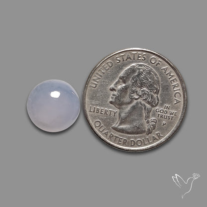Namibian Blue Chalcedony Cabochon