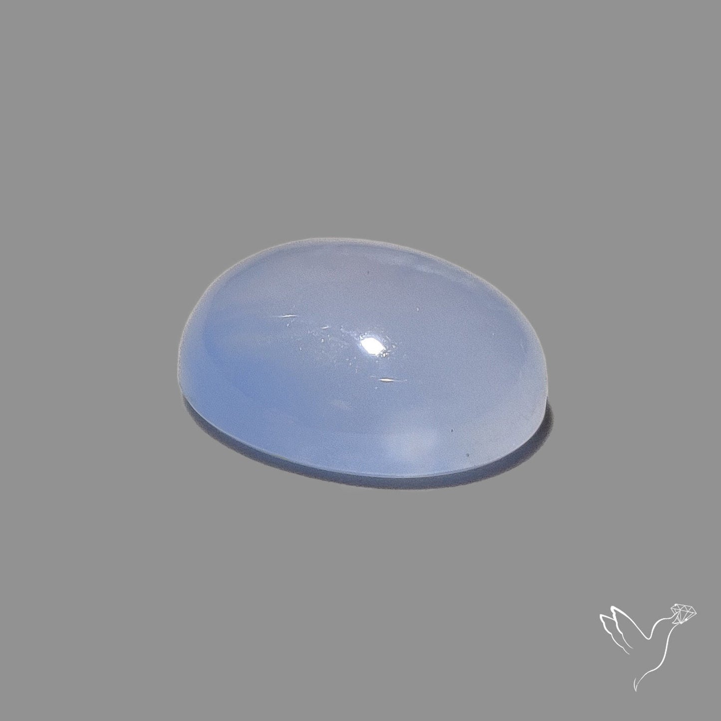 Namibian Blue Chalcedony Cabochon