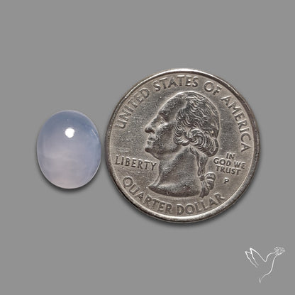Namibian Blue Chalcedony Cabochon