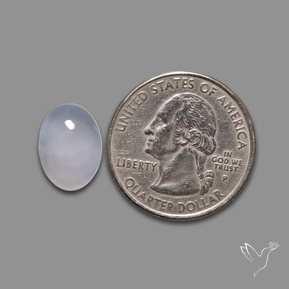 Namibian Blue Chalcedony Cabochon
