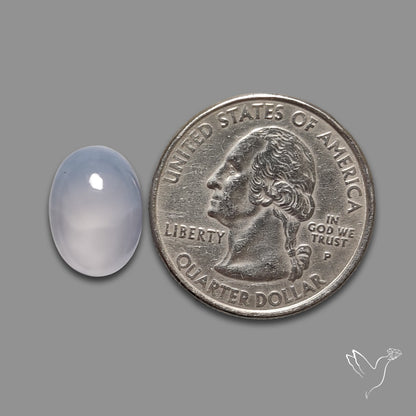 Namibian Blue Chalcedony Cabochon