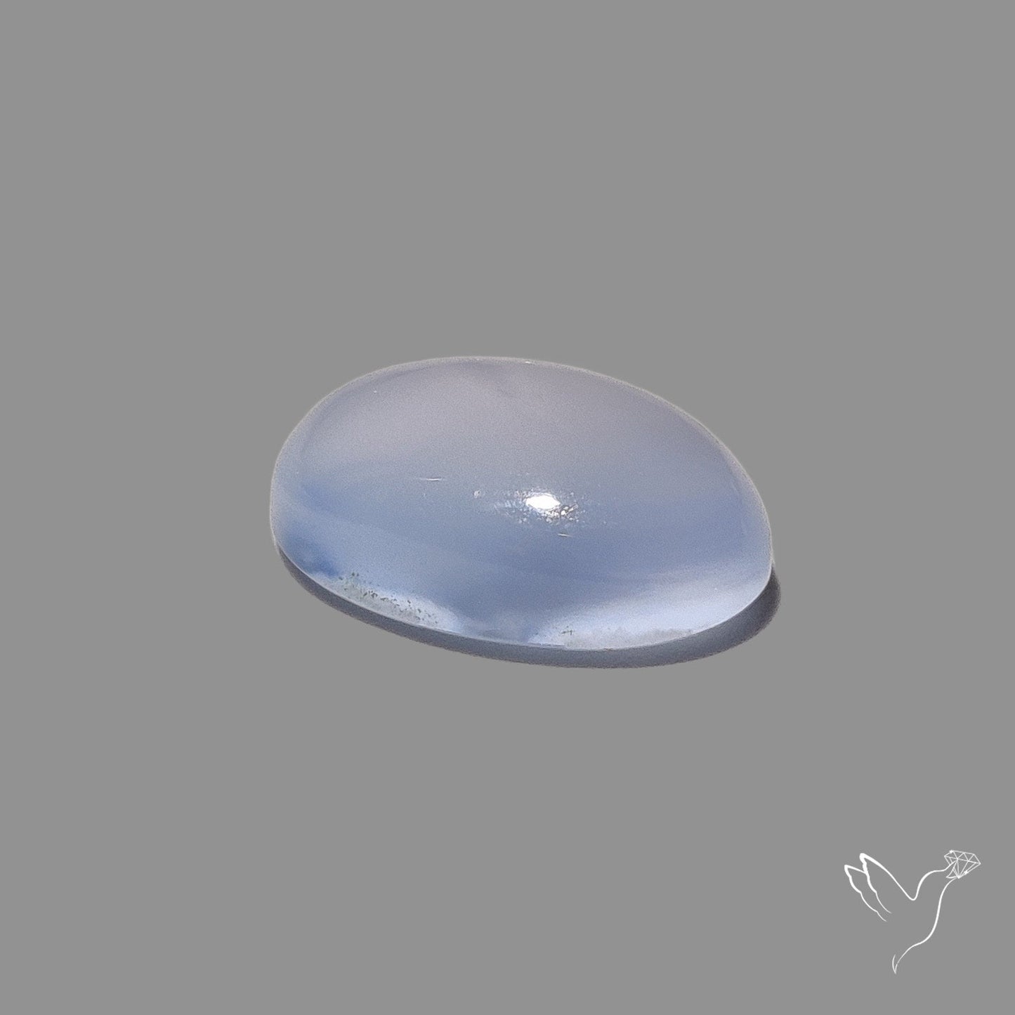 Namibian Blue Chalcedony Cabochon