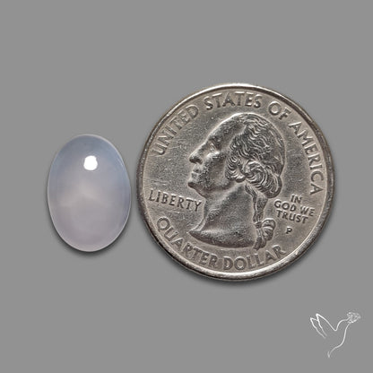 Namibian Blue Chalcedony Cabochon