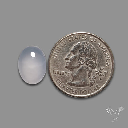Namibian Blue Chalcedony Cabochon
