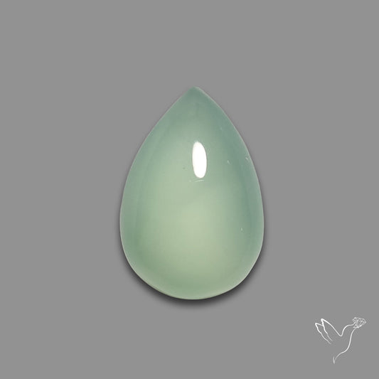 Gem Aqua Chalcedony Cabochon