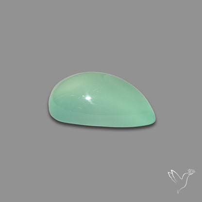 Gem Aqua Chalcedony Cabochon