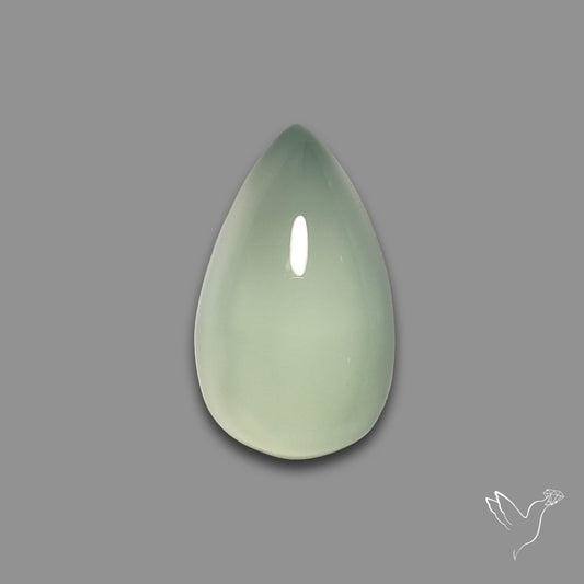 Gem Aqua Chalcedony Cabochon