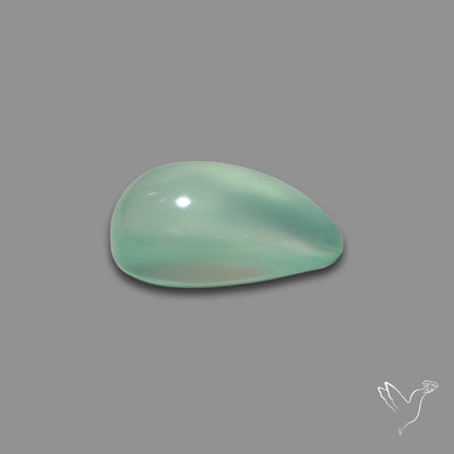 Gem Aqua Chalcedony Cabochon