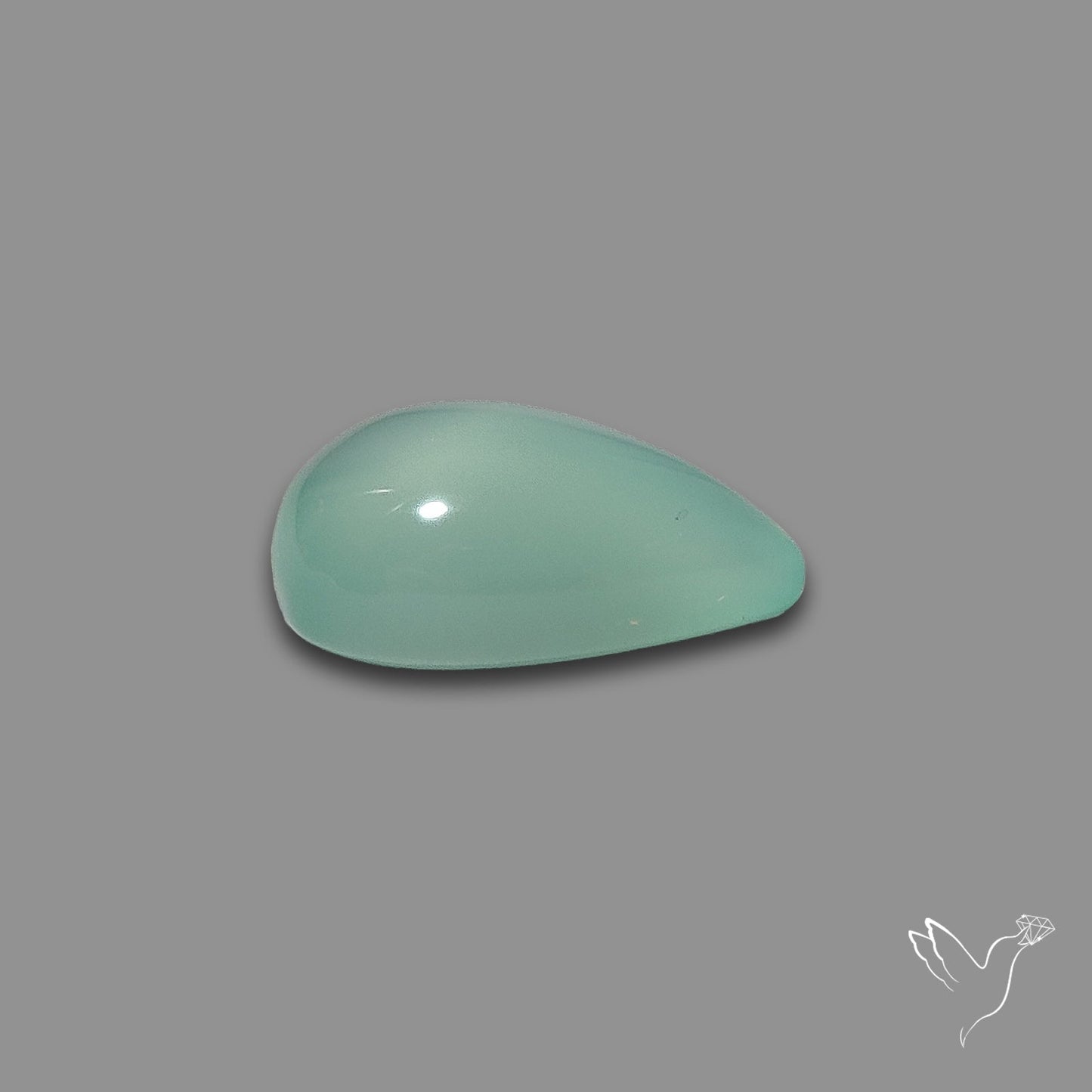 Gem Aqua Chalcedony Cabochon