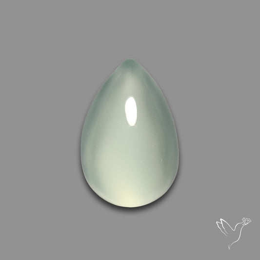Gem Aqua Chalcedony Cabochon