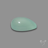 Gem Aqua Chalcedony Cabochon