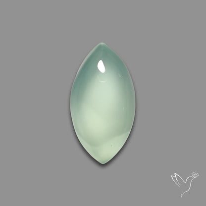 Gem Aqua Chalcedony Cabochon