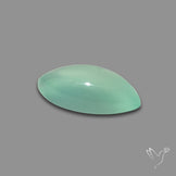 Gem Aqua Chalcedony Cabochon
