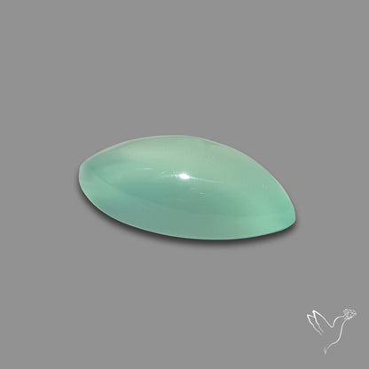 Gem Aqua Chalcedony Cabochon