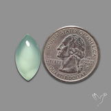 Gem Aqua Chalcedony Cabochon