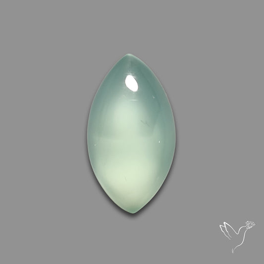 Gem Aqua Chalcedony Cabochon