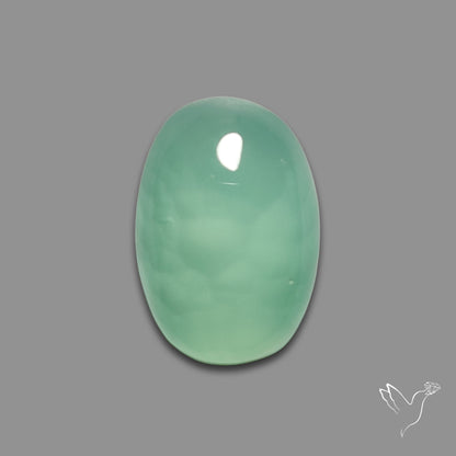 Gem Aqua Chalcedony Cabochon