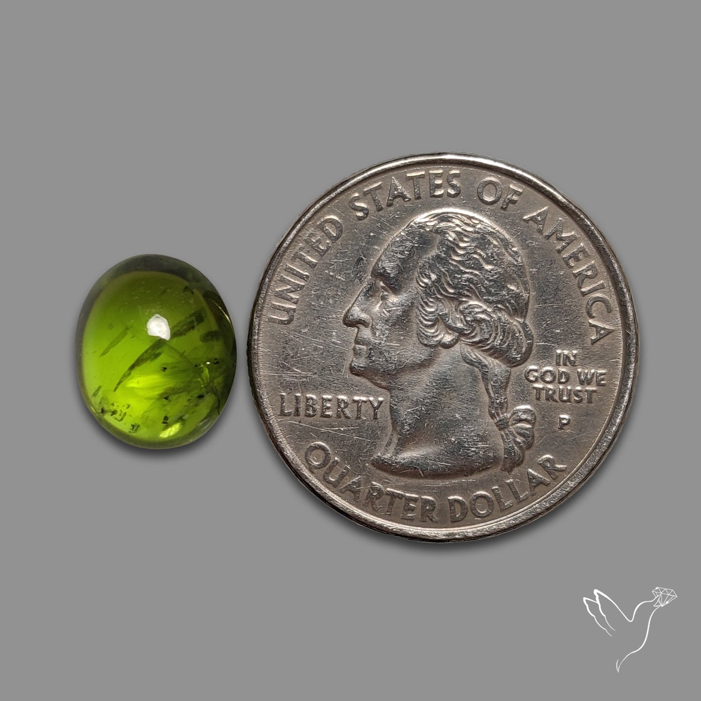 Gemmy Peridot Large Cabochon Great Lustre