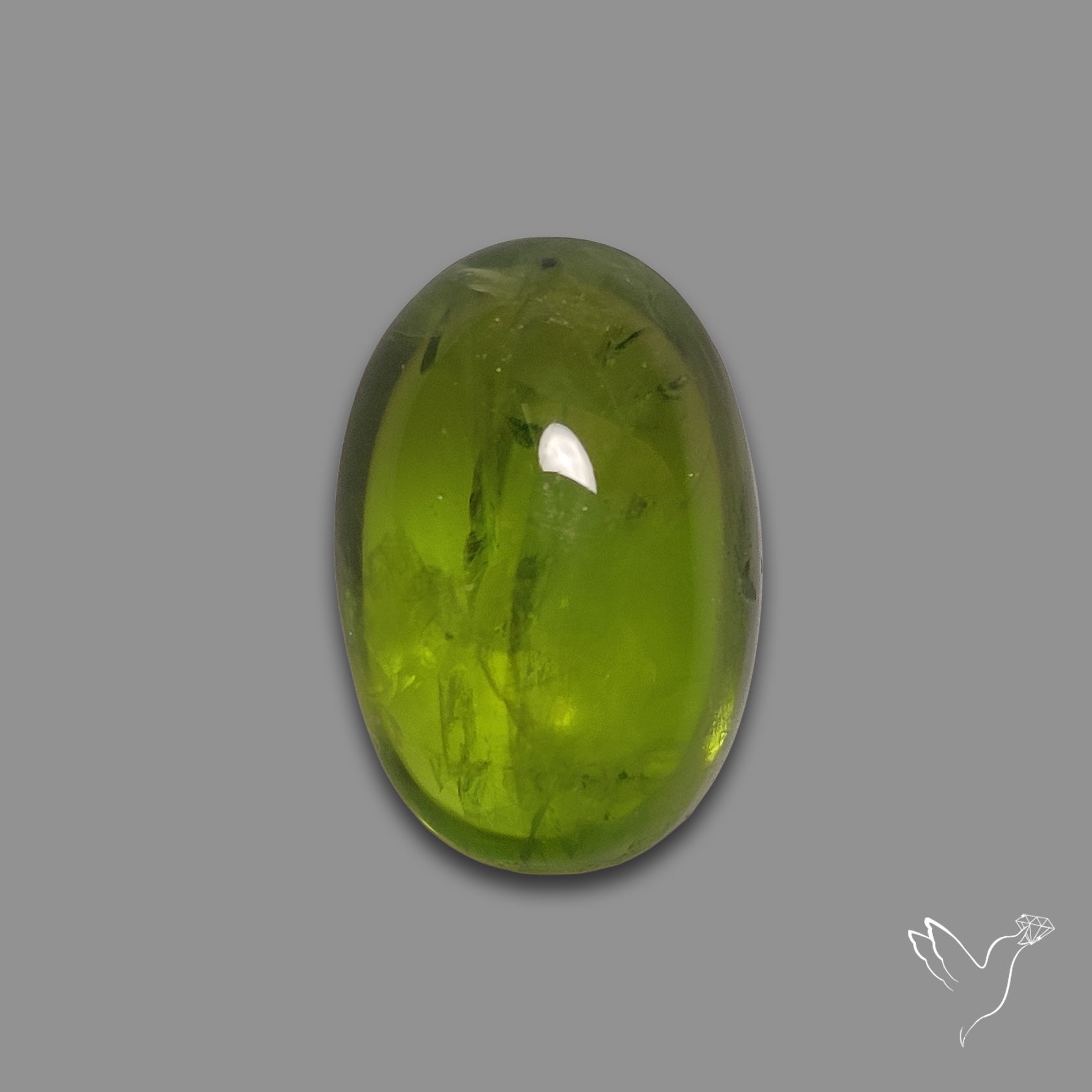 Gemmy Peridot Large Cabochon Great Lustre