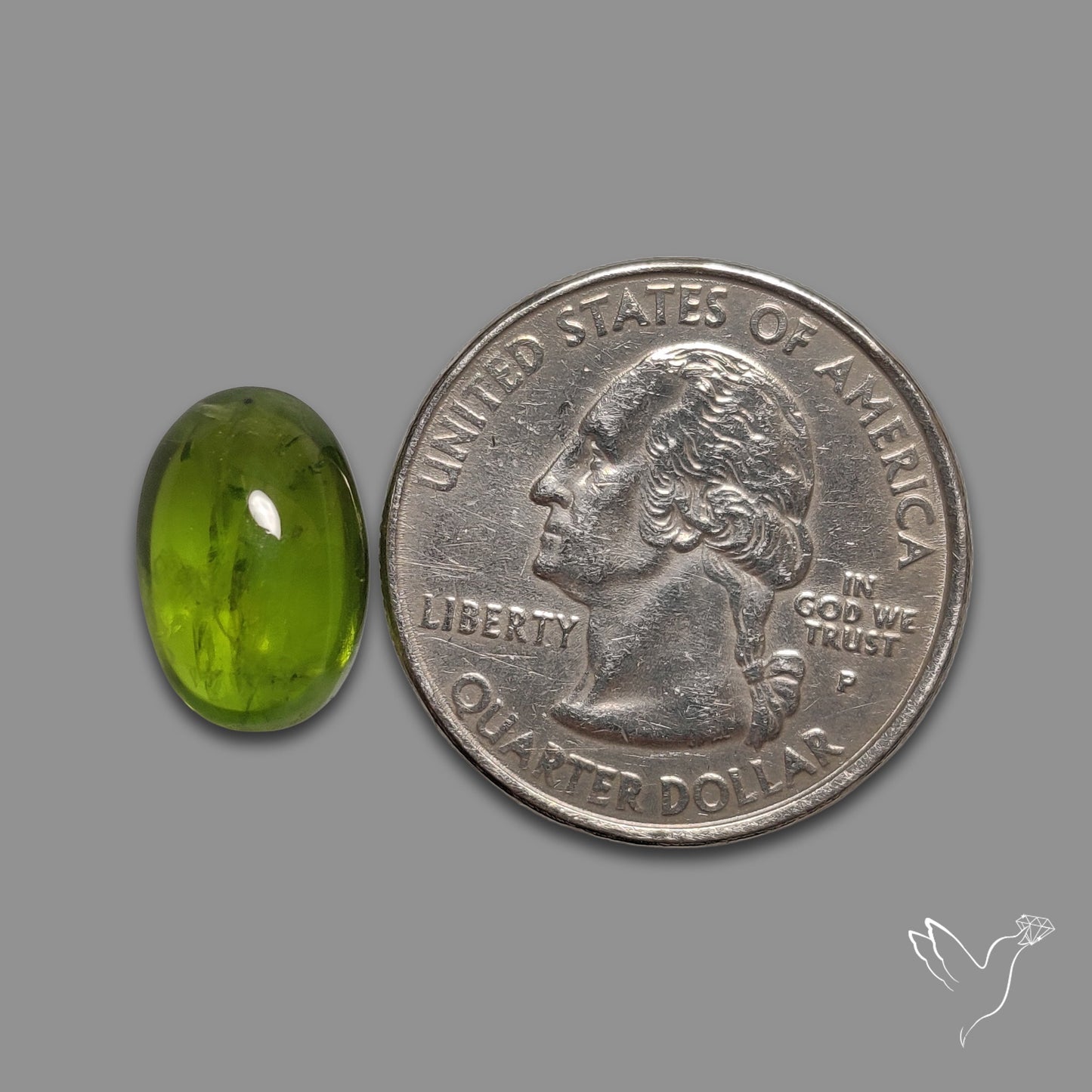 Gemmy Peridot Large Cabochon Great Lustre
