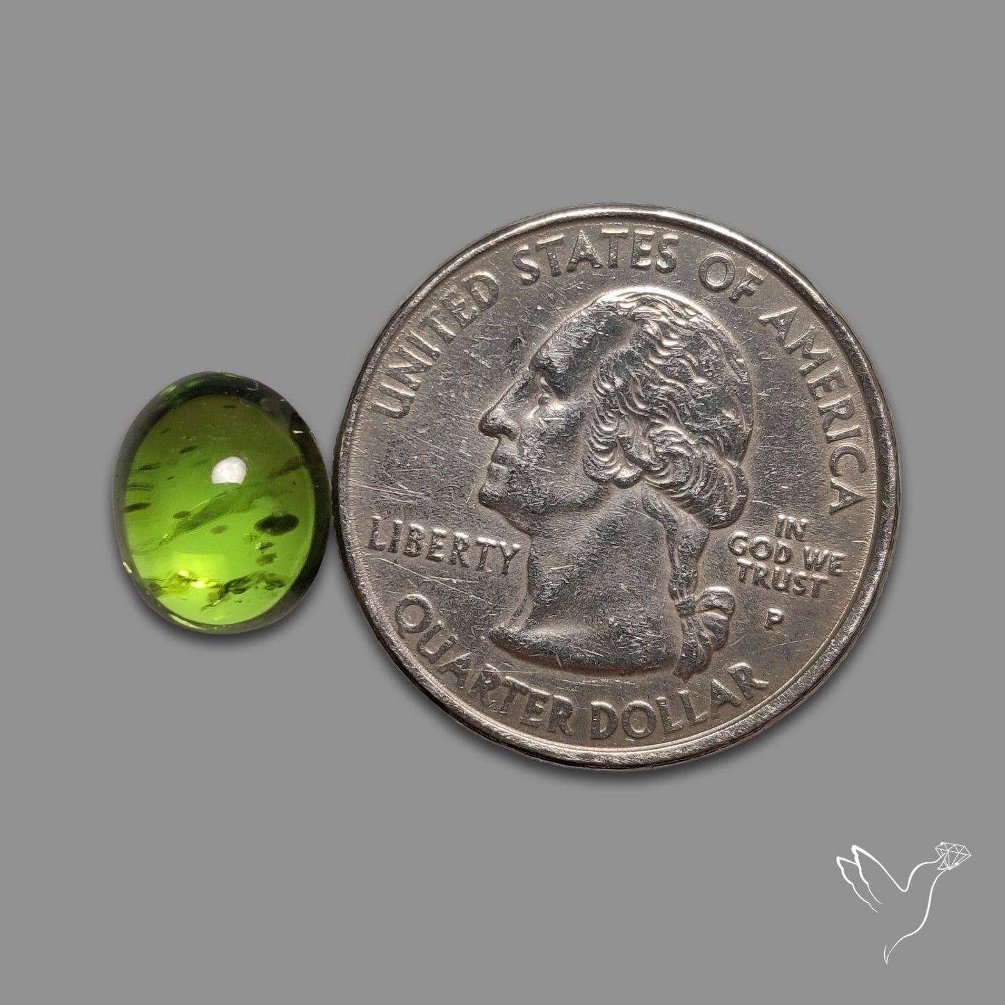Gemmy Peridot Large Cabochon Great Lustre