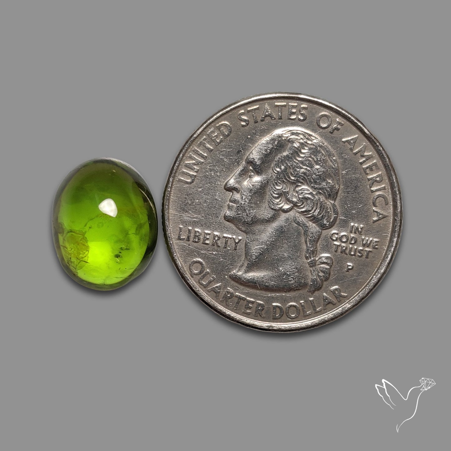 Gemmy Peridot Large Cabochon Great Lustre