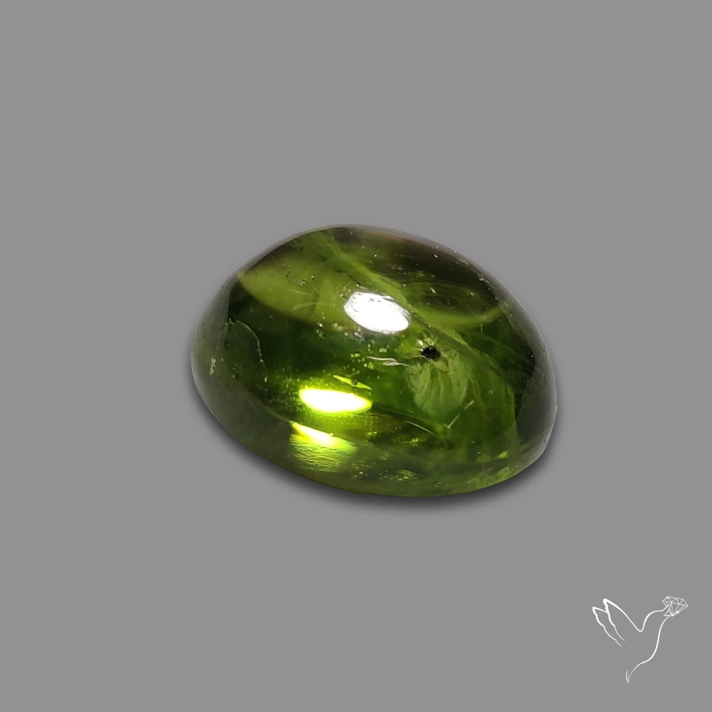 Gemmy Peridot Large Cabochon Great Lustre